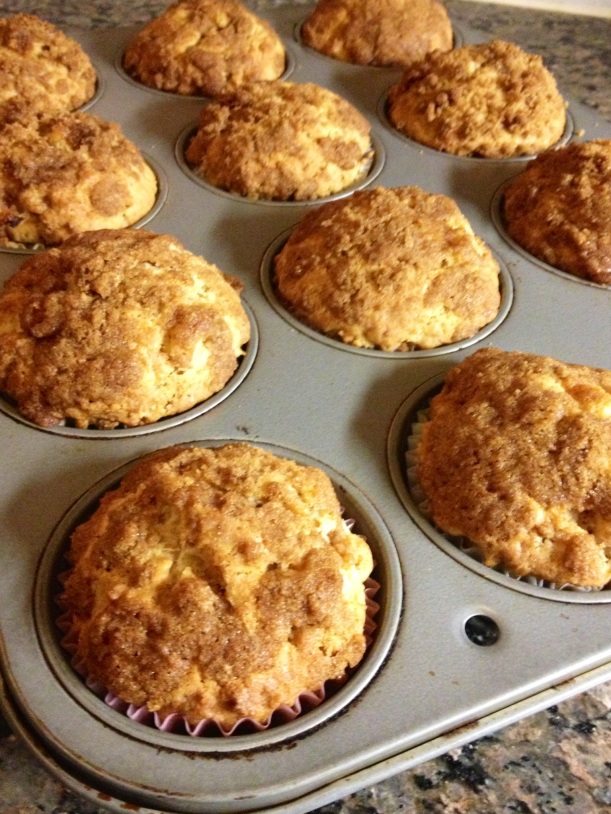 Cinnamon Apple Streusel Muffins